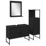 Conjunto de Muebles de Baño de 3 Piezas en Madera de Roble Negro | Foro24.es | Tu tienda online para hogar, jardín y más Foro24.es