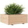 Jardinera madera maciza de pino 110x110x49,5 cm en Macetas y jardineras | Comprar online en Foru.es