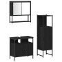 Conjunto de Muebles de Baño de 3 Piezas en Roble Negro, Madera Diseñada de , Muebles de baño - Ref: Foro24-3334378, Precio: 1...