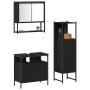 Conjunto de Muebles de Baño de 3 Piezas en Roble Negro, Madera Diseñada de , Muebles de baño - Ref: Foro24-3334378, Precio: 1...