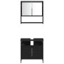 Conjunto de Muebles de Baño de 3 Piezas en Roble Negro, Madera Diseñada de , Muebles de baño - Ref: Foro24-3334378, Precio: 1...