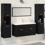 Juego de Muebles de Baño de 5 Piezas en Roble Negro de Madera Elaborada de , Muebles de baño - Ref: Foro24-3334379, Precio: 4...