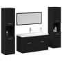 Juego de Muebles de Baño de 5 Piezas en Roble Negro de Madera Elaborada de , Muebles de baño - Ref: Foro24-3334379, Precio: 4...