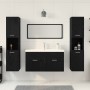 Juego de Muebles de Baño de 5 Piezas en Roble Negro de Madera Elaborada de , Muebles de baño - Ref: Foro24-3334379, Precio: 4...