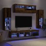 Unidad de Pared para TV 8 Piezas con LED Madera Vieja Madera Elaborada de , Muebles TV - Ref: Foro24-3334380, Precio: 329,08 ...