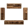 Unidad de Pared para TV 8 Piezas con LED Madera Vieja Madera Elaborada de , Muebles TV - Ref: Foro24-3334380, Precio: 329,08 ...