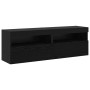 Unidades de TV de 8 piezas con LED Roble Negro Madera de Buena Calidad | Foro24.es | Tu tienda online para hogar, jardín y más Foro24.es