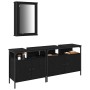 Juego de Muebles de Baño de 3 Piezas en Madera Elaborada de Roble Negro | Foro24.es | Tu tienda online para hogar, jardín y más Foro24.es
