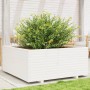 Jardinera madera maciza de pino blanco 110x110x49,5 cm en Macetas y jardineras | Comprar online en Foru.es
