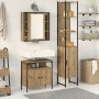 Conjuntito de tocador de 3 piezas en roble ahumado de madera ingenierizada de , Muebles de baño - Ref: Foro24-3334394, Precio...