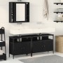 Conjunto de Muebles de Baño de 3 Piezas en Madera Ingenierizada de Roble Negro de , Muebles de baño - Ref: Foro24-3334399, Pr...