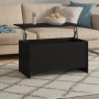Mesa de centro madera contrachapada negra 102x55,5x52,5 cm de vidaXL, Mesas de centro - Ref: Foro24-809666, Precio: 70,59 €, ...