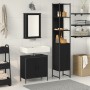 Juego de Muebles de Baño de 3 Piezas en Madera de Roble Negra | Foro24.es | Tu tienda online para hogar, jardín y más Foro24.es