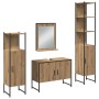 Conjunto de Muebles de Baño de 4 Piezas Roble Artesanal Madera Elaborada de , Muebles de baño - Ref: Foro24-3334403, Precio: ...