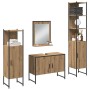 Conjunto de Muebles de Baño de 4 Piezas Roble Artesanal Madera Elaborada de , Muebles de baño - Ref: Foro24-3334403, Precio: ...