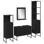 Conjunto de Muebles de Baño de 4 Piezas en Roble Negro de Madera Ingenierizada | Foro24.es | Tu tienda online para hogar, jardín y más Foro24.es