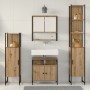 Juego de Muebles de Baño de 4 Piezas de madera de roble de de , Muebles de baño - Ref: Foro24-3334407, Precio: 230,94 €, Desc...