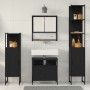 Juego de Muebles de Baño de 4 Piezas en Madera Elaborada de Roble Negro | Foro24.es | Tu tienda online para hogar, jardín y más Foro24.es