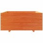Jardinera madera maciza de pino marrón cera 110x110x49,5 cm en Macetas y jardineras | Comprar online en Foru.es