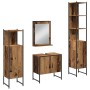 Juego de Muebles de Baño de 4 Piezas Madera Envejecida de , Muebles de baño - Ref: Foro24-3334409, Precio: 219,53 €, Descuent...
