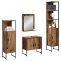 Juego de Muebles de Baño de 4 Piezas Madera Envejecida de , Muebles de baño - Ref: Foro24-3334409, Precio: 219,53 €, Descuent...