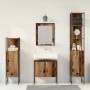 Juego de Muebles de Baño de 4 Piezas Madera Envejecida de , Muebles de baño - Ref: Foro24-3334409, Precio: 219,53 €, Descuent...