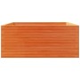 Jardinera madera maciza de pino marrón cera 110x110x49,5 cm en Macetas y jardineras | Comprar online en Foru.es