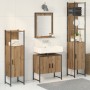 Conjunto de muebles de baño de 4 piezas Roble artesanal Madera ingenierizada de , Muebles de baño - Ref: Foro24-3334410, Prec...