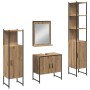 Conjunto de muebles de baño de 4 piezas Roble artesanal Madera ingenierizada de , Muebles de baño - Ref: Foro24-3334410, Prec...