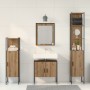 Conjunto de muebles de baño de 4 piezas Roble artesanal Madera ingenierizada de , Muebles de baño - Ref: Foro24-3334410, Prec...