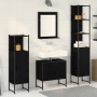 Juego de Muebles de Baño de 4 Piezas en Roble Negro - Madera de Calidad | Foro24.es | Tu tienda online para hogar, jardín y más Foro24.es