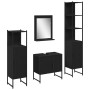 Juego de Muebles de Baño de 4 Piezas en Roble Negro - Madera de Calidad | Foro24.es | Tu tienda online para hogar, jardín y más Foro24.es