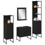 Juego de Muebles de Baño de 4 Piezas en Roble Negro - Madera de Calidad | Foro24.es | Tu tienda online para hogar, jardín y más Foro24.es