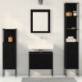 Juego de Muebles de Baño de 4 Piezas en Roble Negro - Madera de Calidad | Foro24.es | Tu tienda online para hogar, jardín y más Foro24.es