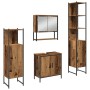 Conjunto de Muebles de Baño de 4 Piezas Madera Vieja Madera Ingenierizada de , Muebles de baño - Ref: Foro24-3334412, Precio:...