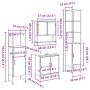 Conjunto de Muebles de Baño de 4 Piezas Madera Vieja Madera Ingenierizada de , Muebles de baño - Ref: Foro24-3334412, Precio:...