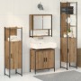 Conjunto de Muebles de Baño de 4 Piezas de Madera de Roble Artesanal de de , Muebles de baño - Ref: Foro24-3334413, Precio: 2...