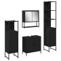 Conjunto de 4 Muebles de Baño Roble Negro Madera de Calidad | Foro24.es | Tu tienda online para hogar, jardín y más Foro24.es