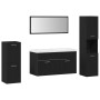 Conjunto de 5 Piezas de Muebles de Baño en Roble Negro y Madera Resistente de , Muebles de baño - Ref: Foro24-3334419, Precio...