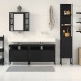 Conjunto de Muebles de Baño de 4 Piezas en Roble Negro y Madera Laminada de , Muebles de baño - Ref: Foro24-3334423, Precio: ...