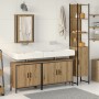 Conjunto de Muebles de Baño de 4 Piezas de en Madera Ingenierizada de Roble Artesanal de , Muebles de baño - Ref: Foro24-3334...