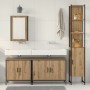 Conjunto de Muebles de Baño de 4 Piezas de en Madera Ingenierizada de Roble Artesanal de , Muebles de baño - Ref: Foro24-3334...