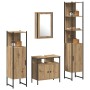 Conjunto de Muebles de Baño de 4 Piezas de de Madera Elaborada de Roble Artesanal de , Muebles de baño - Ref: Foro24-3334426,...
