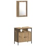Conjunto de Muebles de Baño de 4 Piezas de de Madera Elaborada de Roble Artesanal de , Muebles de baño - Ref: Foro24-3334426,...