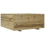 Jardinera madera de pino impregnada 110x110x49,5 cm en Macetas y jardineras | Comprar online en Foru.es