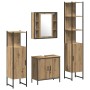 Set de Muebles de Baño de 4 Piezas de de Roble Artesanal en Madera Dura de , Muebles de baño - Ref: Foro24-3334428, Precio: 2...