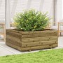 Jardinera madera de pino impregnada 110x110x49,5 cm en Macetas y jardineras | Comprar online en Foru.es