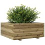 Jardinera madera de pino impregnada 110x110x49,5 cm en Macetas y jardineras | Comprar online en Foru.es