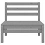 Juego de muebles de jardín 6 piezas madera maciza de pino gris de vidaXL, Conjuntos de jardín - Ref: Foro24-3082544, Precio: ...