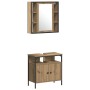 Conjunto de Muebles de Baño de 4 Piezas en Roble Artesano de Madera Ingenierizada de , Muebles de baño - Ref: Foro24-3334430,...